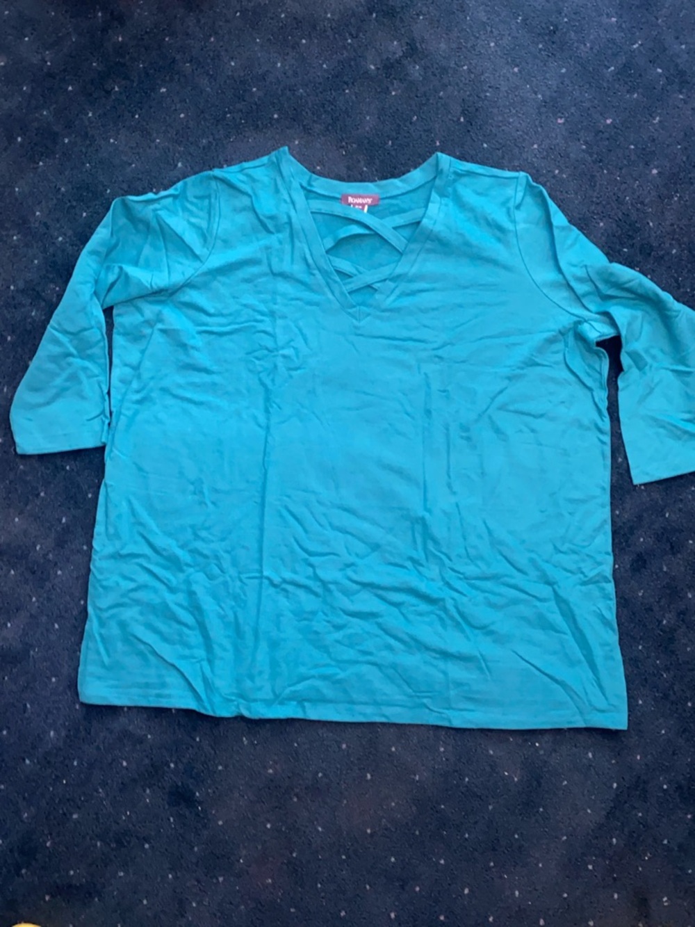 NWT Roaman’s Criss Cross Ultra Drape Swing Tunic